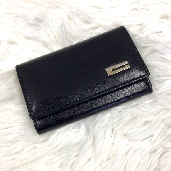 GUCCI LEATHER 6 KEY & CARD HOLDER BLK EUC - Picture 1 of 12